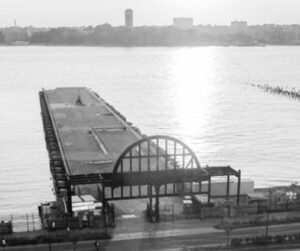 Historical photo of the pier